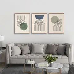 HOMUS - Triptico - Mdf - Arco Iris Verde