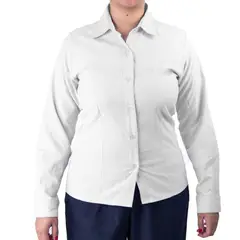 DQ - Blusa Oxford Blanca T/l Paq x 6