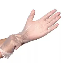 TRIPLE CLEAN - Guantes de Vinilo Talla L Set X 10 Unidades
