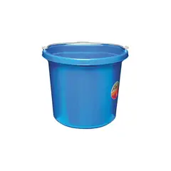 FORTE - Cubo Multiusos De Goma Plano Azul 20qt