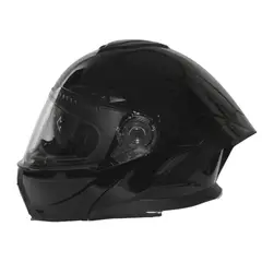 IRON RACING - Casco Abatible Doble Proposito Negro Talla M