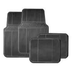 DISCOVER - Tapetes Carro En Caucho Color Negro Jgo 4 Unds