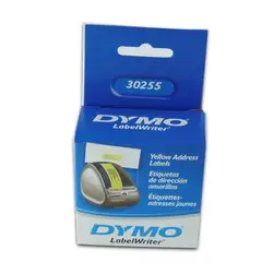 DYMO - Etiqueta Papel Adhesivo Amarillo 28mm 89mm para Impresora Lw Serie 4Xl450