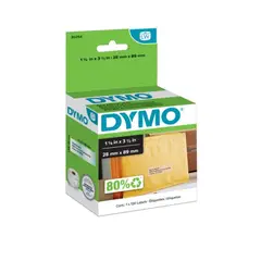 DYMO - Etiqueta Papel Transparente 28 mm 89 mm para Impresora Lw Serie4/5Xl550