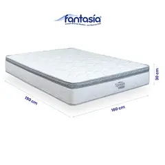 COLCHONES FANTASIA - Colchón Queen Fantasia Spoom Acqua New 160x190X30