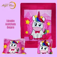 MAGIC CLASS - Edredón Ovejero Infantil Unicornio Sencillo