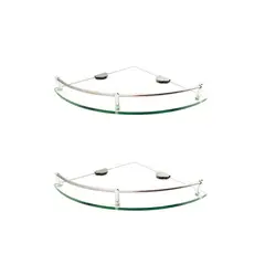 CCOL - Pack X2 Repisa Esquinera En Vidrio