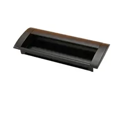 MADECENTRO - Manija 518 Aluminio Negra Incrustar cc 96mm