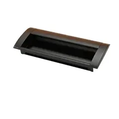 MADECENTRO - Manija 518 Aluminio Negra Incrustar cc 128mm