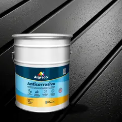 ALGRECO - Pintura Anticorrosivo Brillante Negro 1 Galón