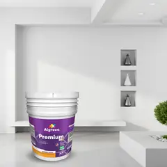 ALGRECO - Pintura Premium Súper Lavable 5 Galones Blanco Arena
