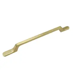 MADECENTRO - Manija Zamak 443 Latón Cepillado cc 320 Mm