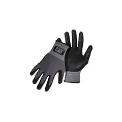 ALCATEL - Guantes de Trabajo Cat XL Grises con Recubrimiento en Nitrilo y Puño Tejido