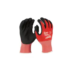 MILWAUKEE - Guantes de Trabajo XL Rojos en Nitrilo para Uso Unisex