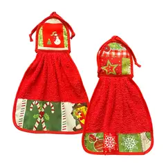 TEXTILES LA FLORESTA - Toalla Nevera Combinada 41x30 cm Navidad
