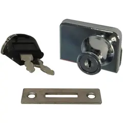GRANCOL - Cerradura Sobreponer para Doble Puerta Vitrina