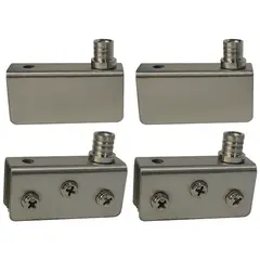 GRANCOL - Bisagra Esquinera Pivotante 8mm 2 Set Vitrina