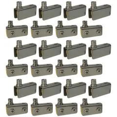 GRANCOL - Bisagra Esquinera Pivotante 6mm 12 Set Vitrina