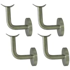 GENERICO - Soporte Pasamanos Fijo Con Tapa X4 Und. Baranda
