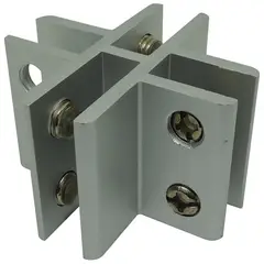 GRANCOL - Conector 4 Vidrios Alu Division Oficina