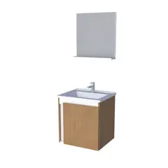 MULTIMUEBLES - Mueble para Baño Onix Jequiba con Lavamanos y Espejo