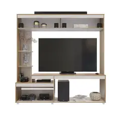 MADERKIT - Centro de Entretenimiento Cler 185x182x40cm Rovere Niebla