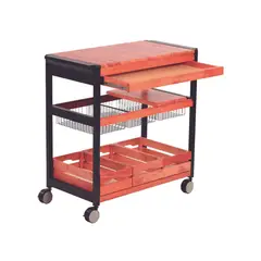 TRAMONTINA - Carrito con Cesta Multiusos Para Asado 88X45X90