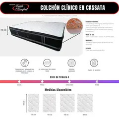 ESTILO Y CONFORT - Colchón Clinico Casata Pillowtop 140x190x30