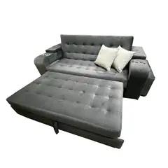 MUEBLES COLOMBIA MUCOL - Sofá Cama Magno 45x220x190 Grafito