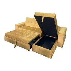 MUEBLES COLOMBIA MUCOL - Sofá Cama Chipre 45x220190 Mostaza