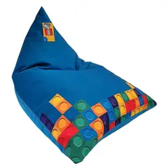 ESTILO RELAX - Puff para Niños Edge en Lona Talla S Azul Celeste
