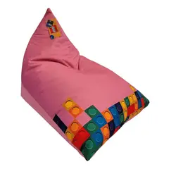 ESTILO RELAX - Puff para Niños Edge en Lona Talla S Rosado