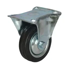 DISCOVER - Rodachina Fija T/mediano Negra 75 Mm 3"