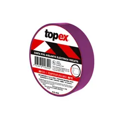 TOPEX - Cinta Aislante Violeta 20 Yrd/Rll