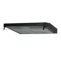 CHALLENGER - Campana Extractora Horizontal 75.7 cm Negra Acero Inoxidable