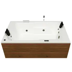 WAI - Hidromasaje Venecia - Portátil Isla Faldon Teca Mantenedor
