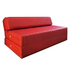 PACIFIC DREAM - Sofá Cama Plegable 100x190x22 Tela Impermeable Rojo