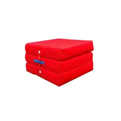PACIFIC DREAM - Puff Cama Plegable 60x180x22 Tela Impermeable Rojo