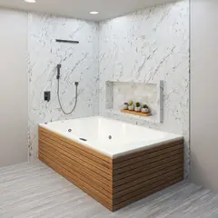 WAI - Hidro-Aero Venecia - Portátil Isla Faldon Teca Mantenedor