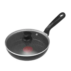 IMUSA - Sartén 24cm Antiadherente Tapa Vidrio Easy Cook