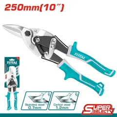TOTAL TOOLS - Tijera Aviación Corte Derecho 250 mm 10 Pulgadas