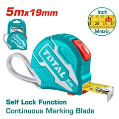 TOTAL TOOLS - Flexometro Abs 19mmx5m C/Autobloqueo