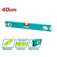 TOTAL TOOLS - Nivel Gota de Aluminio 1 mm Largo 400 mm