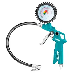 TOTAL TOOLS - Pistola y Medidor de Presión de Llantas 12 Bar (174psi) Tat11601
