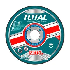 TOTAL TOOLS - Disco de Corte 5 Pulgadas para Metal 125 x 6 x 22.2 mm