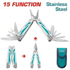 TOTAL TOOLS - Multiherramienta 15 Fun Ace Inox 155mm con Estuche