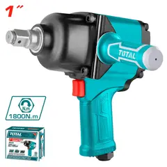 TOTAL TOOLS - Pistola de Impacto Neumática 1 Pulgada 9 CFM 90 PSI 1800 Nm 4000 RPM