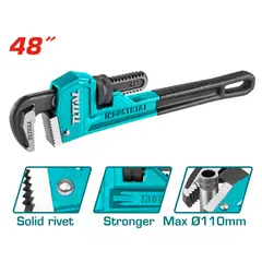 TOTAL TOOLS - Llave De Cañeria Hierro 48" (110mm)
