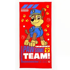 TELARY - Toalla Infantil Paw Patrol Chase & Amigos 60x120 cm