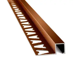 ATRIM - Aluminio Guardaescobas Quadra 10 X 10 Mm X 2.5 M Oro Rosa